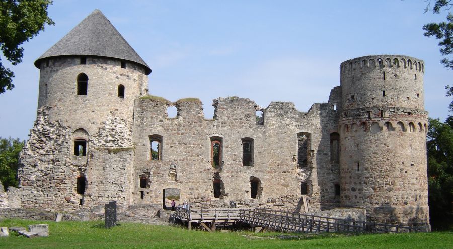 Castle at Cesis in Latvia
