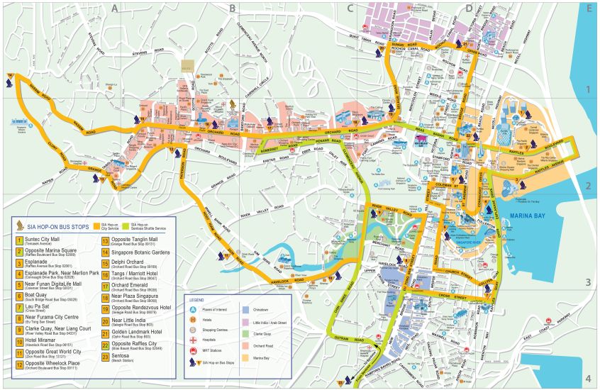 Street Map of Singapore City