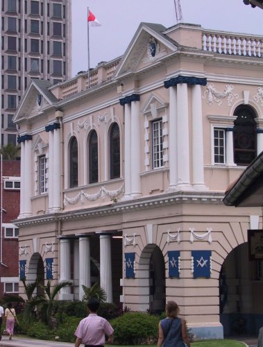 Colonial-Style Building in Singapore