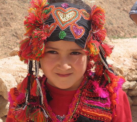 Berber ( Amazigh ) girl in traditional dress