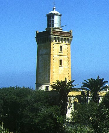 Lighthouse at Cape Spartel on the NW coast of Morocco