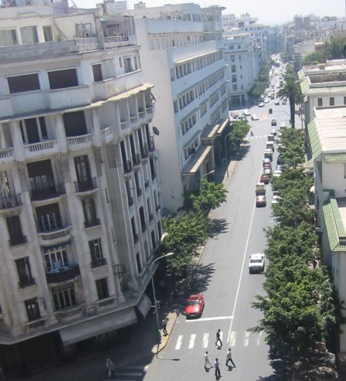 Boulevard de Paris in Casablanca in Morocco