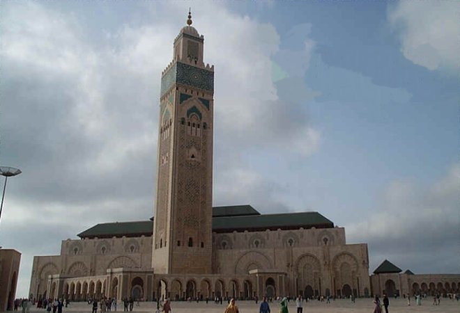 King Hassan II Mosque in Casablanca in Morocco