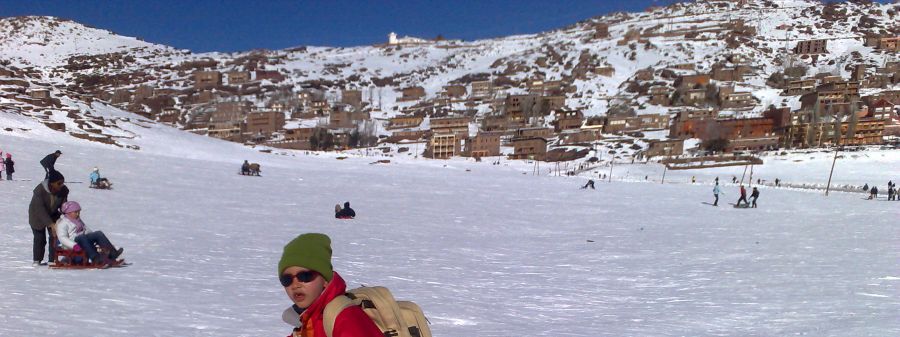 Ski slopes at Okaimeden in the High Atlas of Morocco