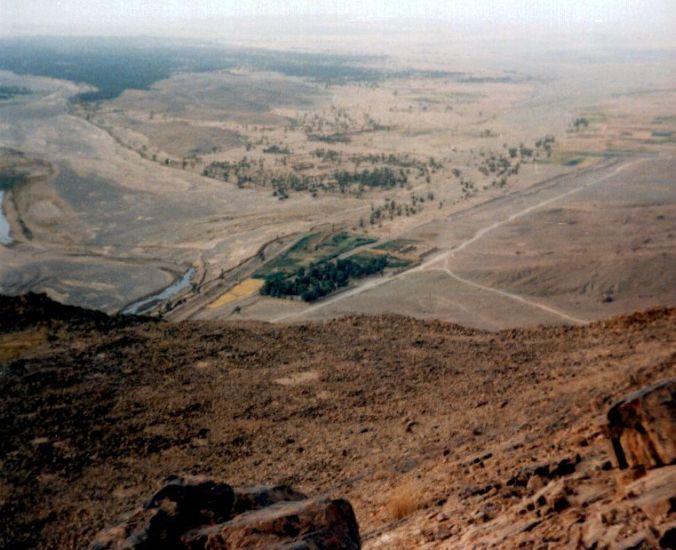 View over the sub-sahara from Djebel Zagora