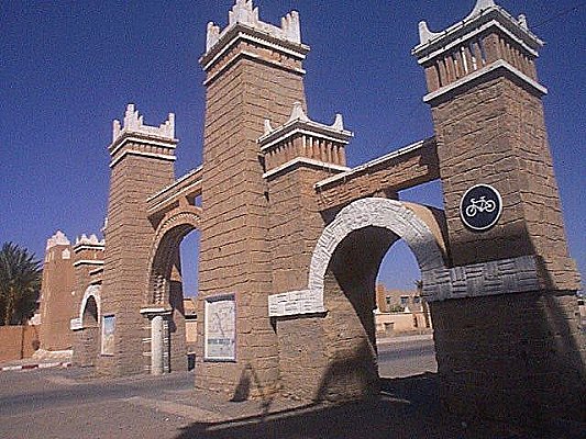 Entrance Archway to Zagora in the sub-sahara
