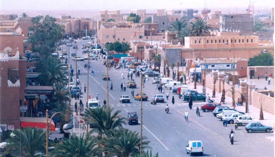 Main Street in Zagora in the sub-sahara