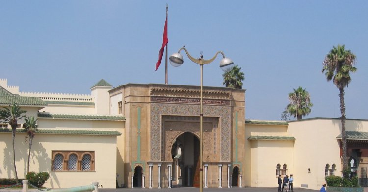 Gates of the Royal Palace in Rabat - capital city of Morocco