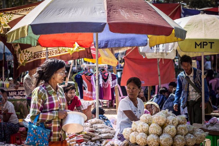 Local Market in Bagan