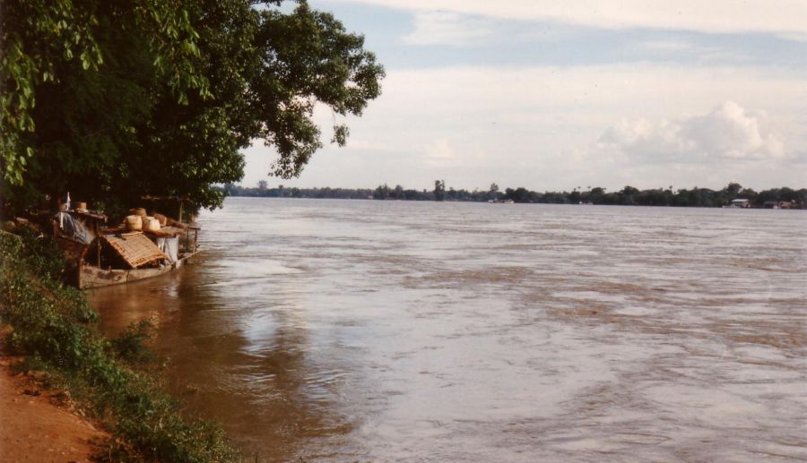 Chindwin River at Monywa in Northern Myanmar / Burma