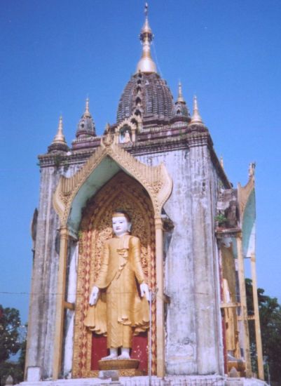 Four Figures Paya at Bago / Pegu in Myanmar ( Burma )