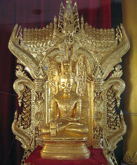 Buddha Statue at Shwethalyaung at Bago / Pegu in Myanmar ( Burma )