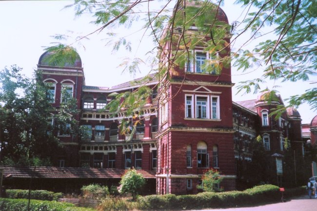 General Hospital colonial-style building in Yangon ( Rangoon ) in Myanmar ( Burma )