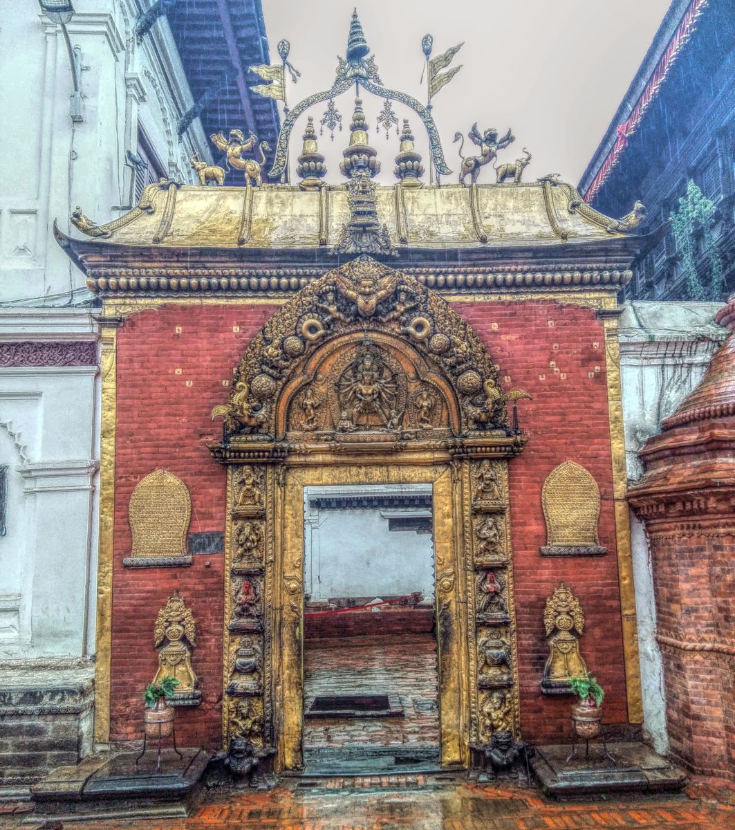 "Golden Door" in Bhaktapur in Kathmandu Valley of Nepal