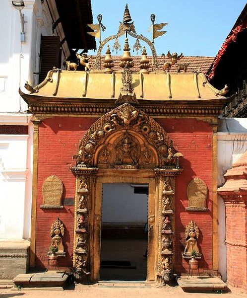 "Golden Door" in Bhaktapur in Kathmandu Valley of Nepal