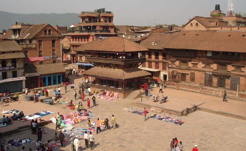 Durbar Square in Bhaktapur in Kathmandu Valley of Nepal