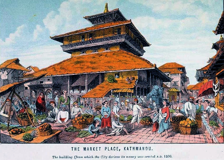 Kasthamandap Temple in Durbar Square in Kathmandu
