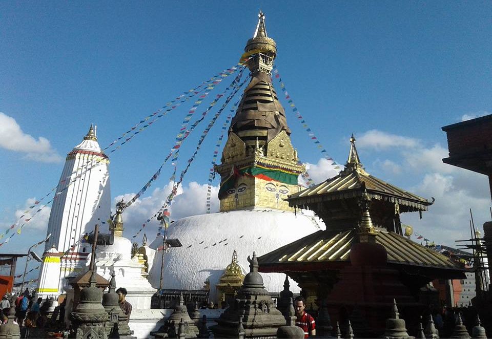 Swayambunath ( the "Monkey Temple " ) in Kathmandu