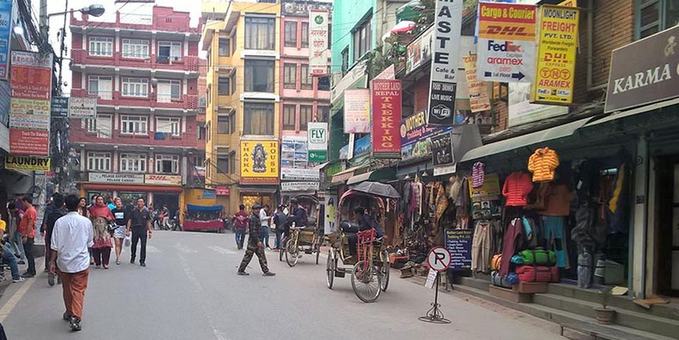 Thamel in Kathmandu