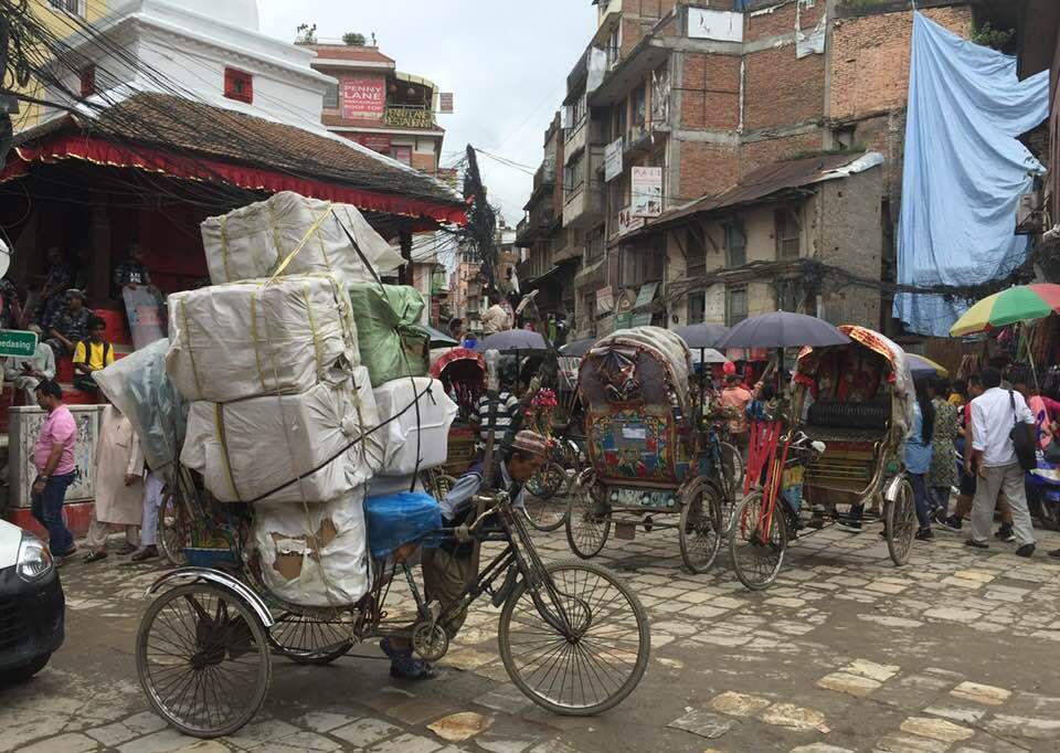 Bicycle Rickshaw in Kathmandu