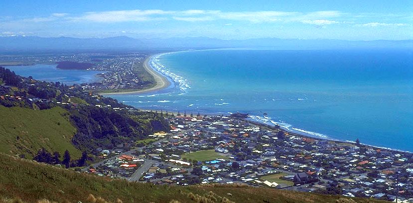 Pegasus Bay Seafront at Christchurch