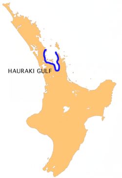 Location Map for Hauraki Gulf