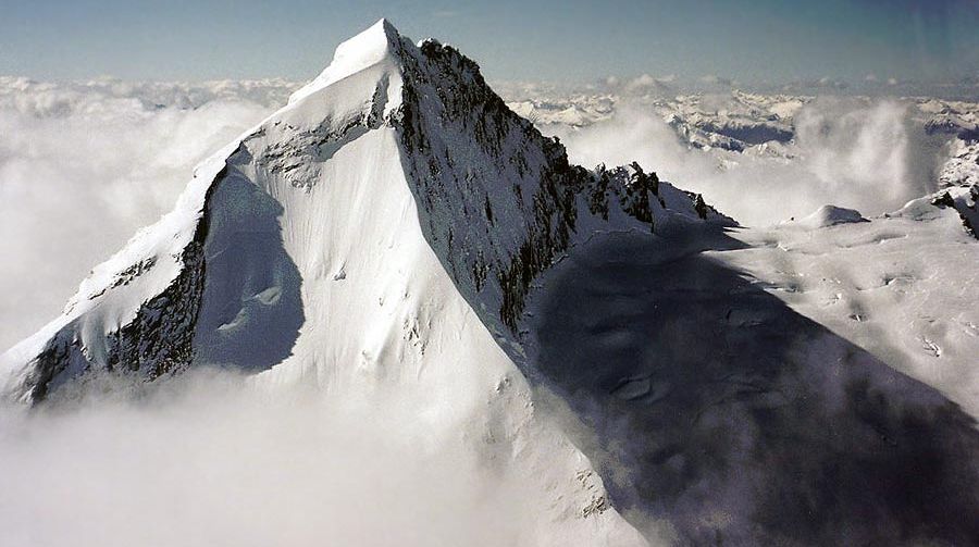 West Ridge of Mount Aspiring in the Southern Alps on the South Island of New Zealand