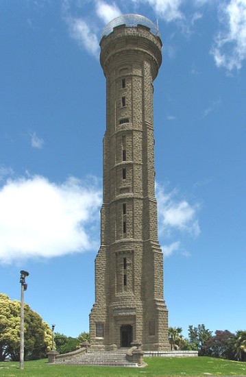 War Memorial Tower in Wanganui City in North Island of New Zealand