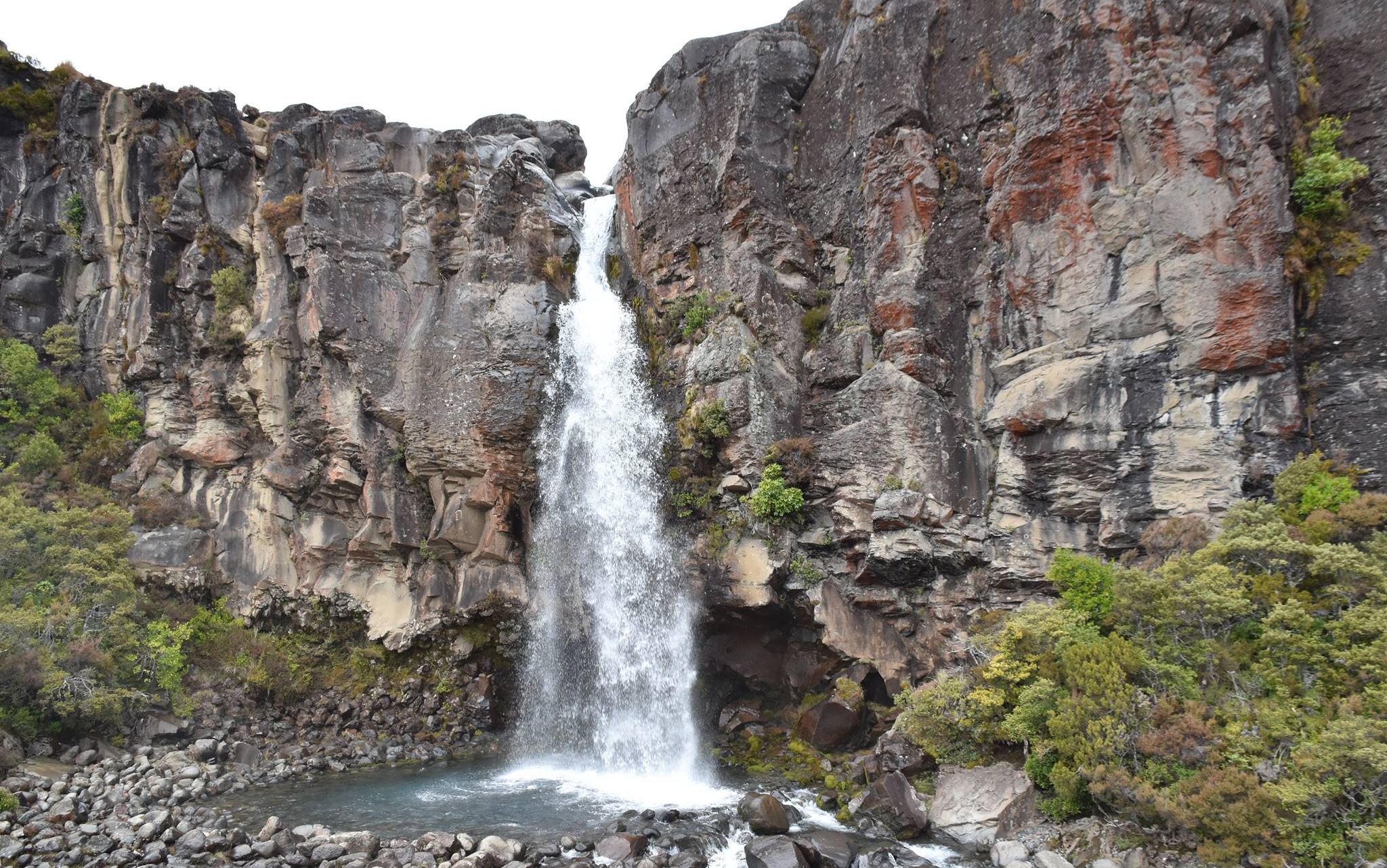Taranaki Falls in Tongariro National Park in the North Island of New Zealand