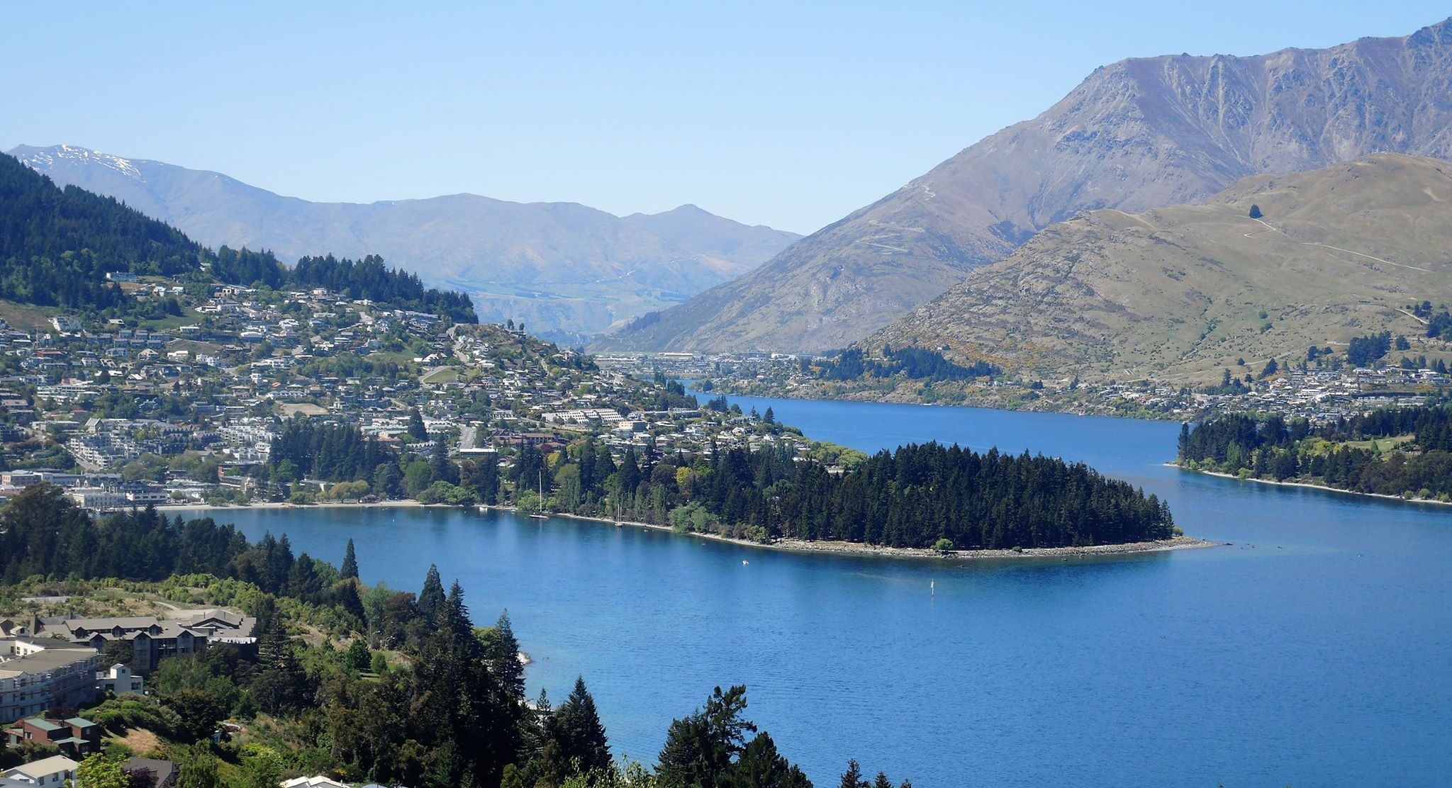 Queenstown and Remarkables in South Island of New Zealand
