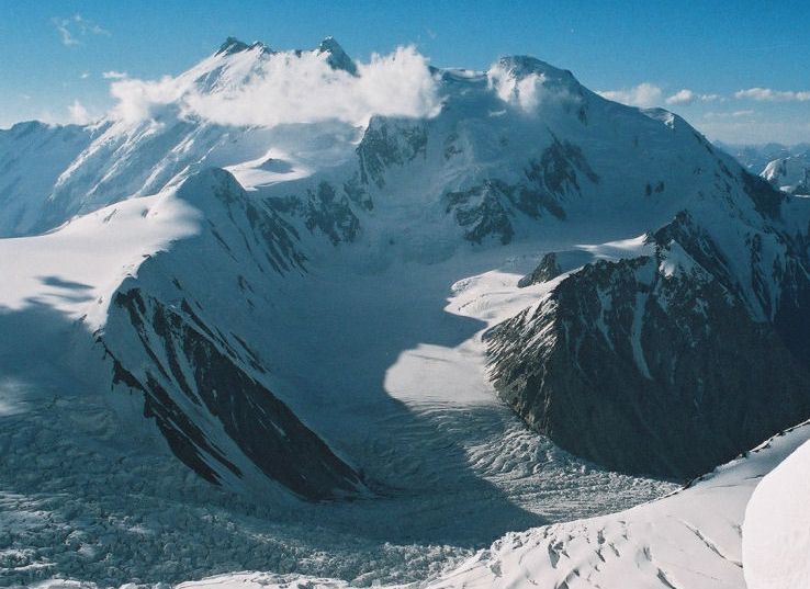 The Seven Thousanders - Disteghil Sar ( 7885m ) in the Karakorum Mountains of Pakistan - the world's twentieth highest mountain