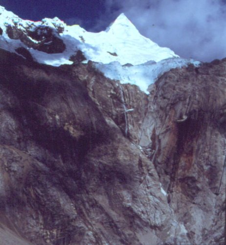 Approach to Alpamayo in the Andes of Peru