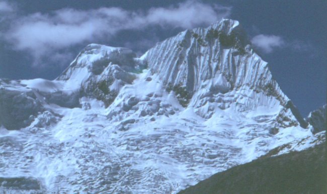 Andean Peak near Huaraz in Peru