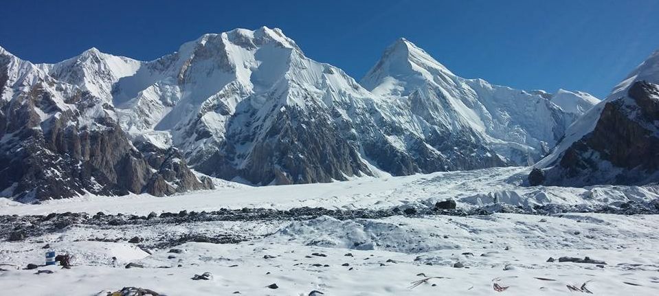 Khan Tengri above South Inylchek Glacier