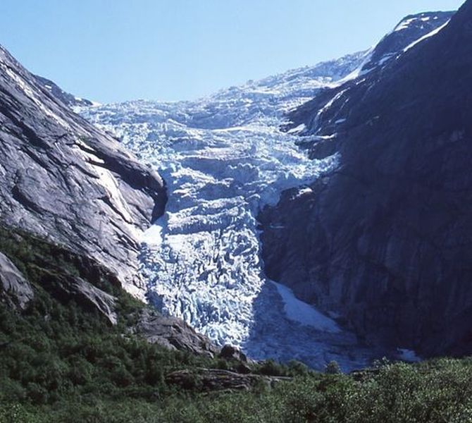 Briksdalsbreen Glacier in Norway