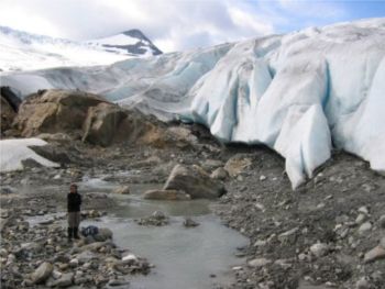 Okstinbreen Glacier