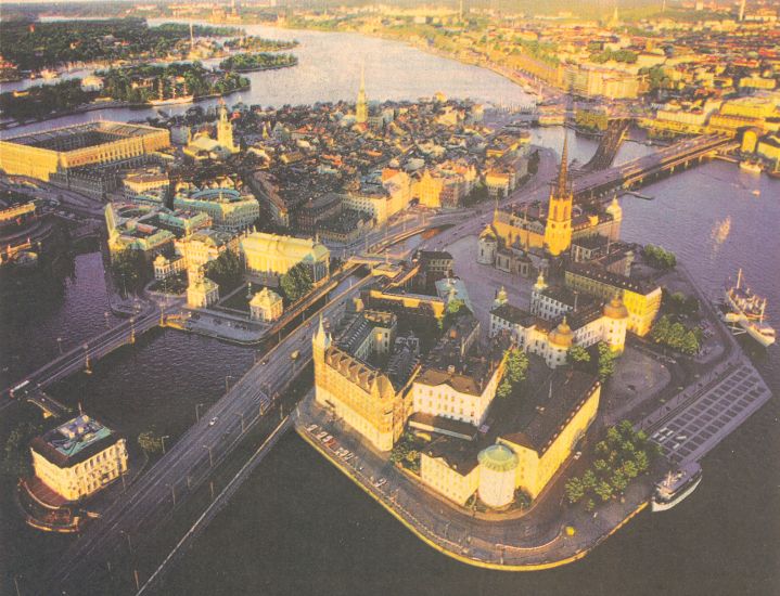 Aerial view of Stockholm