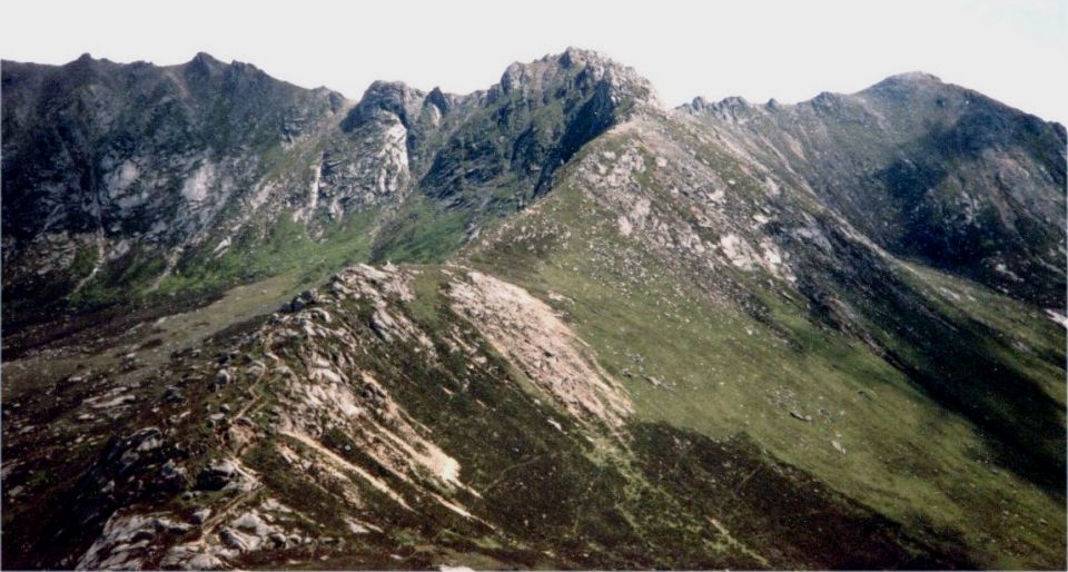 Goatfell from Cir Mhor on the Isle of Arran