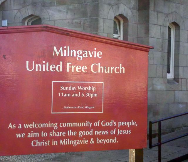 United Free Church in Milngavie Town Centre