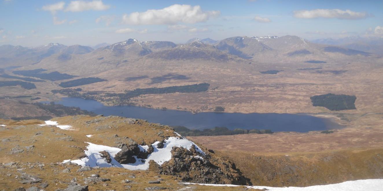 Peaks of the Black Mount from North Top of Beinn an Dothaidh