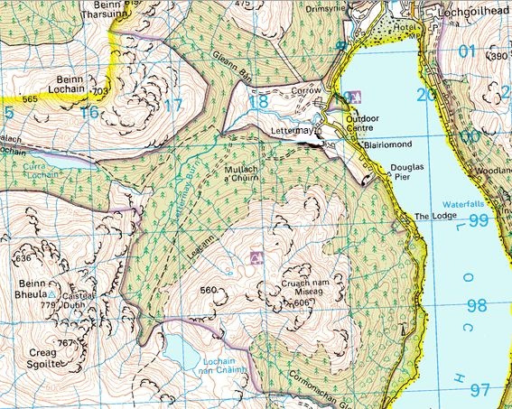 Map for Beinn Bheula