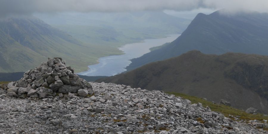 Loch Etive and Beinn Trilleachan from summit of Beinn Maol Chaluim