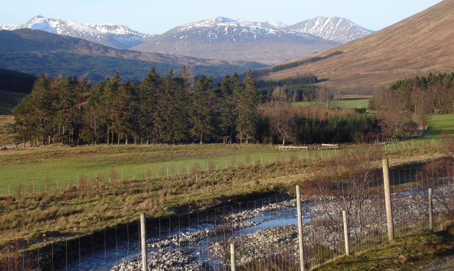 Black Mount from West Highland Way across Auch Glen beneath Beinn Odhar