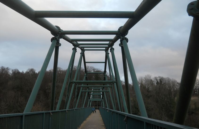 The David Livingstone Memorial Bridge over the River Clyde from Blantyre to Bothwell