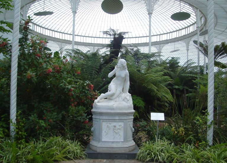 Statue of "Eve" in the Kibble Pace in the Botanic Gardens in Glasgow