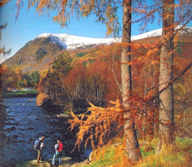 River South Esk at junction of Glen Doll and Glen Clova in the Eastern Highlands of Scotland
