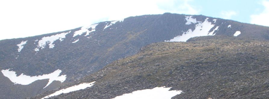 Braeriach in the Cairngorm Mountains of Scotland