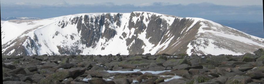 Braeriach from Ben Macdui in the Cairngorm Mountains of Scotland