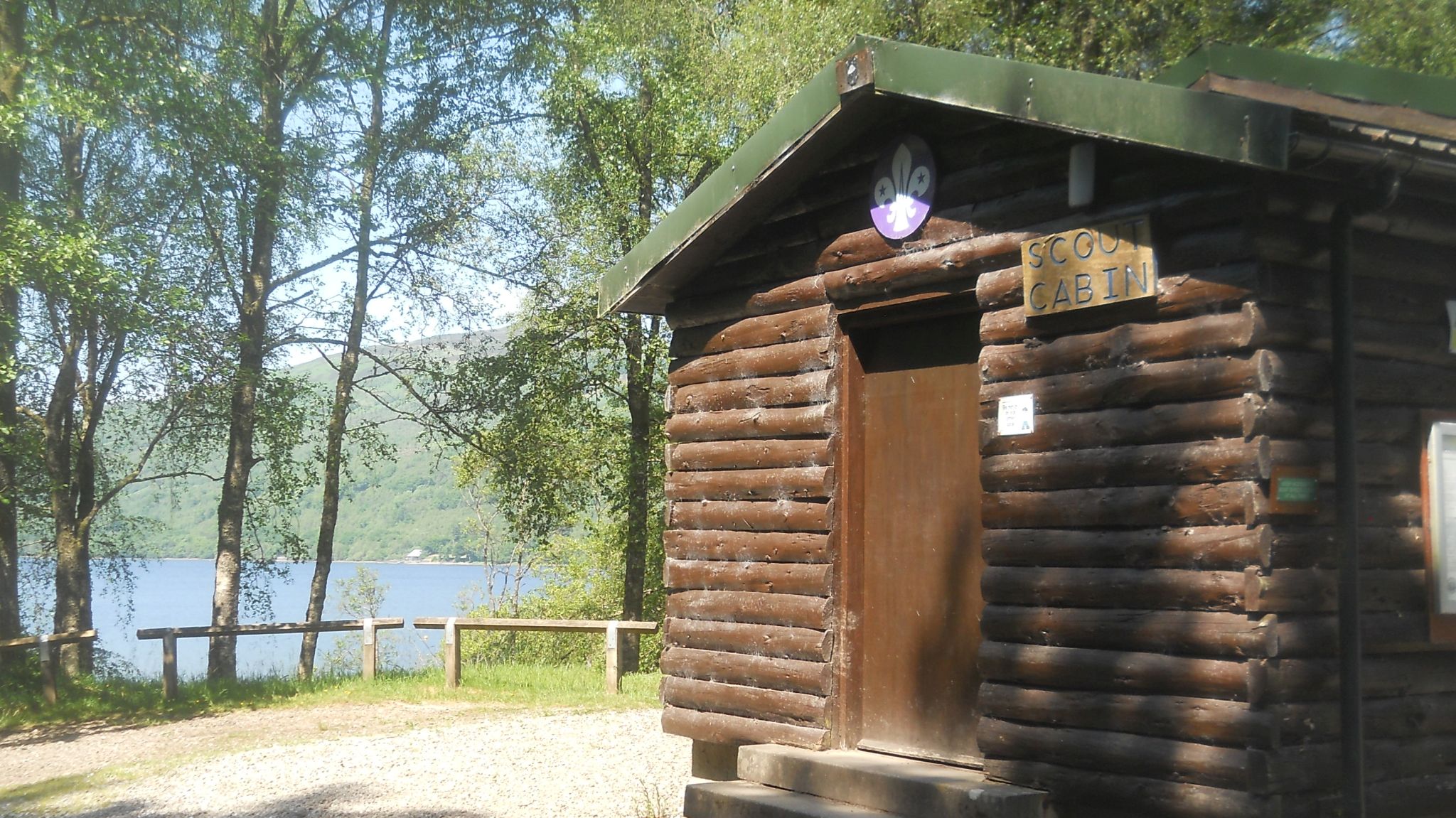 Scouts Activity Centre on the side of Loch Venacher