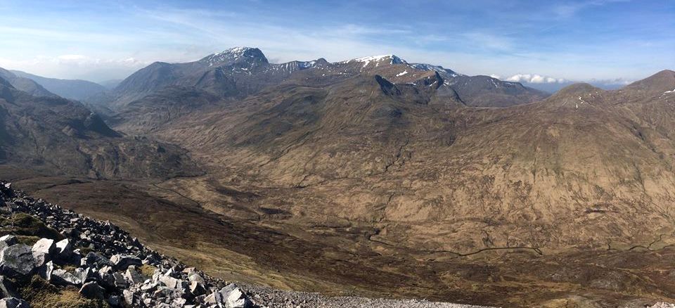 Glen Nevis and Ben Nevis from the Mamores
